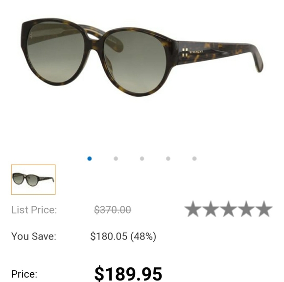 Givenchy 🤍 authentic!! Dark Havana round style sunglasses - Picture 2 of 10